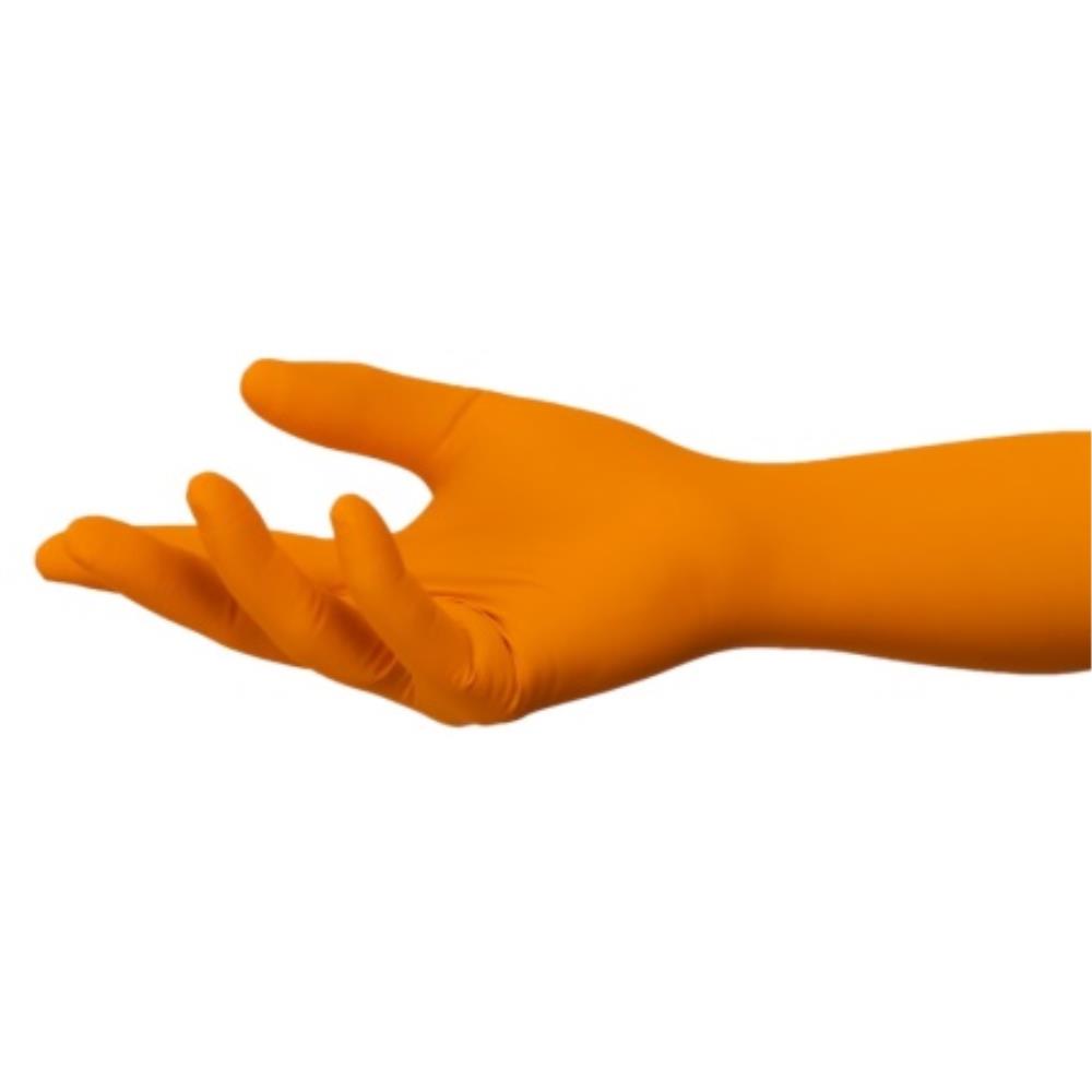 Orange 2024 nitrile gloves